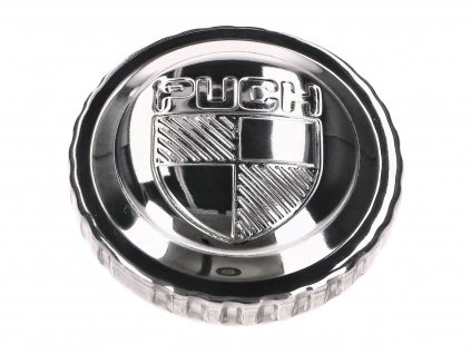 IP44229 - fuel tank cap Bayonet chromed w/ Puch logo for Puch Maxi