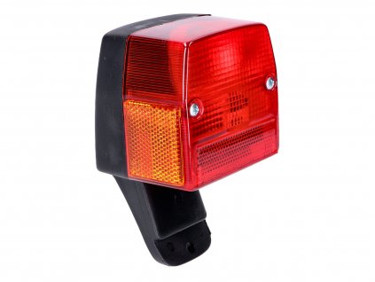 IP44318 - tail light assy universal red w/ side reflector for Puch, Kreidler, Zündapp moped