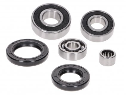 42773 - gearbox bearing set w/ oil seals for Piaggio short type