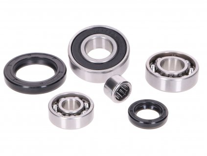 42774 - gearbox bearing set w/ oil seals for Piaggio long type