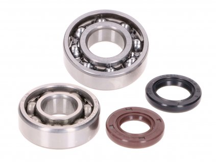 42777 - crankshaft bearing set w/ shaft seals for GY6 139QMA, QMB 4-stroke, Kymco