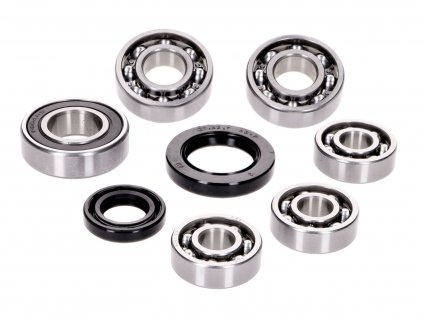 42782 - gearbox bearing set w/ oil seals for Kymco horizontal SF10, SYM horizontal