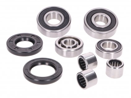 42788 - gearbox bearing set w/ oil seals for Piaggio 125-150cc 2-stroke Skipper, Typhoon, TPH, M02, M12 engine