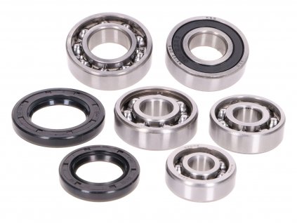 42792 - gearbox bearing set w/ oil seals for Yamaha X-Max, X-City, Aprilia Leonardo, Malaguti Madison 250-300 4-stroke LC