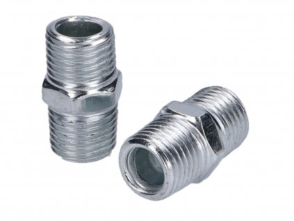 43348 - air line equal union connector set 1/4 inch BSPT double male 2-piece