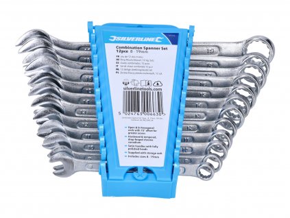 43403 - combination spanner set 12-piece metric 8-19mm