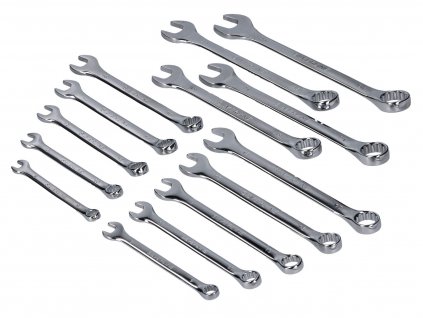 43448 - combination spanner set metric 8-24mm 14-piece