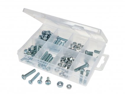 43508 - machine bolt and nut assortment M5, M6 105-piece