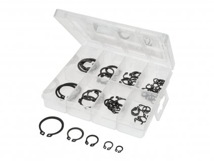 43518 - shaft circlip / snap ring assortment external 6-25mm 64-piece