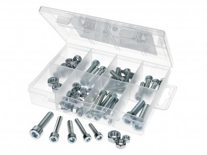 43509 - hexagon socket screw and nut assortment M5-M8 75-piece