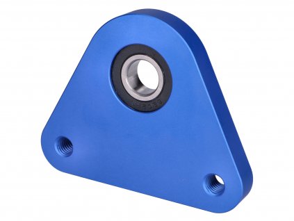 43833 - rear wheel bearing plate swiing racing aluminum blue for Piaggio Ciao, Si, Bravo, Boxer