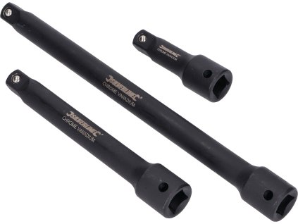 Sada prodloužení k rázovým klíčům Silverline 3ks 1/2"