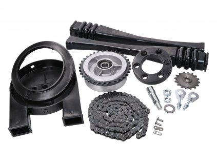 43938 - chain drive kit 14-part for Simson KR50 Schwalbe, SR4-1