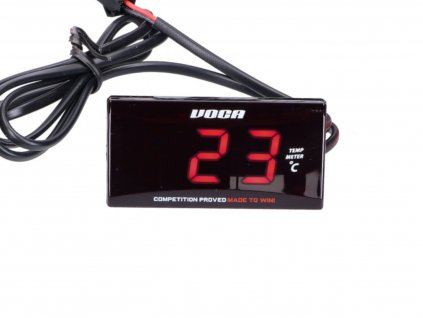 VCR-RD11TEMP/RE - temperature display VOCA Racing TEMP METER 0-120ş C, red