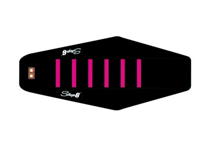 Potah sedla Stage6 černo - růžový Sherco 50ccm do 2006