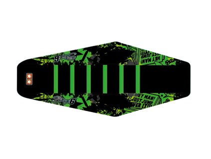 Potah sedla Stage6 (plný) černo - zelený Sherco 50ccm do 2006