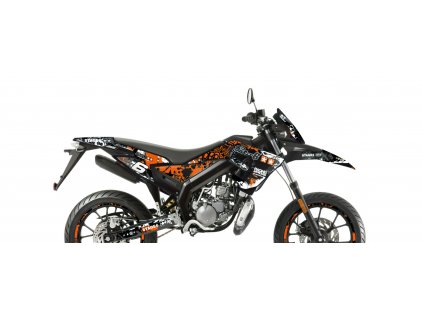 Sada polepů Stage6 Derbi X-Treme Euro 4 oranžovo - bílá
