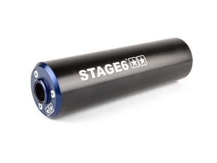 Koncovka výfuku Stage6 50 - 80ccm (pravá strana) modro - černá
