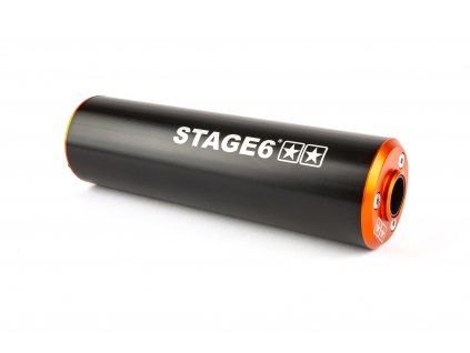 Koncovka výfuku Stage6 50 - 80ccm (levá strana) oranžovo - černá
