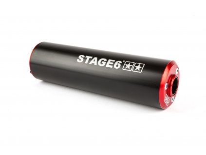 Koncovka výfuku Stage6 50 - 80ccm (levá strana) červeno - černá