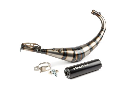 Výfuk Stage6 Streetrace CNC černý Derbi / Minarelli AM6