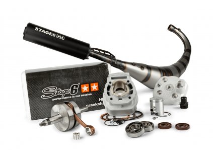 Tuning Kit válec + klikový hřídel + výfuk Stage6 Sport MK2 50ccm Derbi Euro 3 / Euro 4