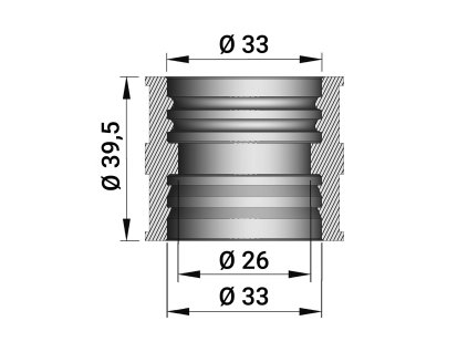 Propojovací guma karburátoru MALOSSI DellOrto VHB 24-26