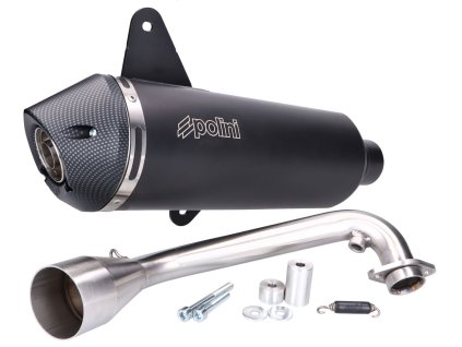 190.0077 - exhaust Polini Slip-On for Vespa GTS 300, GTV 300 Euro5