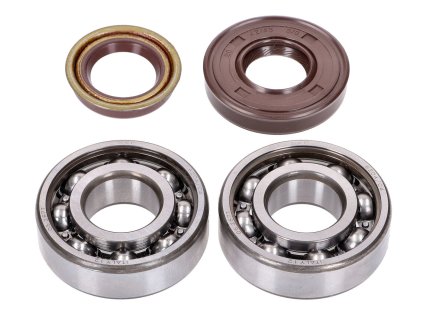 Sada ložisek na kliku Naraku SKF / FKM Premium C4 plechová klec, Minarelli horizontal