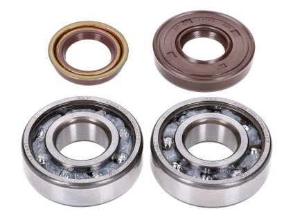 Sada ložisek na kliku Naraku SKF / FKM Premium C4 plastová klec, Minarelli horizontal