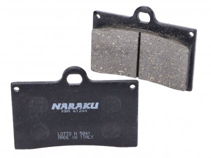 NK430.63 - Brzdové destičky Naraku organic, Aprilia RS 50 14-16, RS4 125, Cagiva Mito 125, Derbi GPR 50 2T Euro2 / 125 4T Euro3