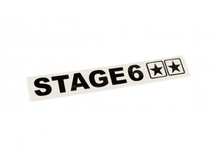 Samolepka Stage6 110x33mm černá