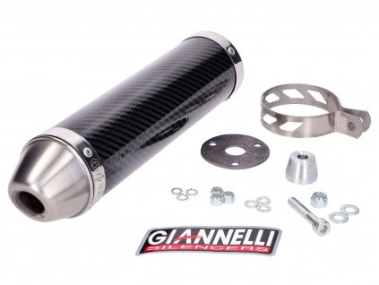 GI-33648HF - silencer Giannelli carbon for Yamaha TZR 50 04/05