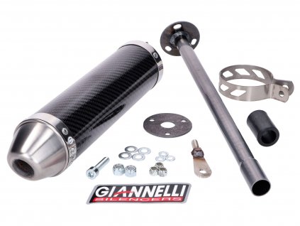 GI-33650HF - silencer Giannelli carbon for Derbi GPR 50 Nude, Racing 50, Aprilia RS 50