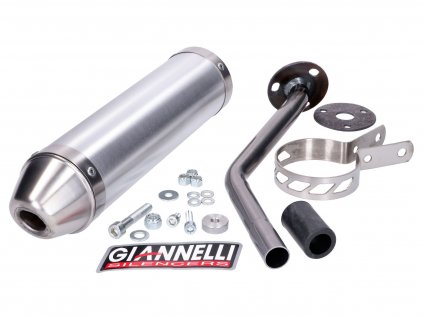 GI-34602HF - Rear silencer Giannelli aluminum for Rieju MRX, SMX, RRX 50 02/03