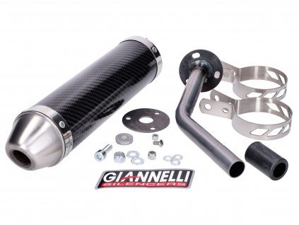 GI-34704HF - silencer Giannelli carbon for Fantic Motor Enduro 50 Casa, Performance 2018