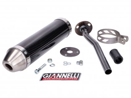 GI-34637HF - silencer Giannelli carbon for Yamaha DT 50 R 98/03, MBK X-Limit 98/03