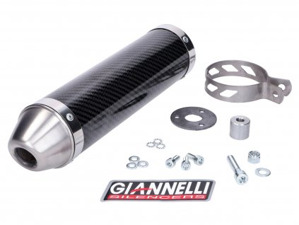 GI-34684HF - silencer Giannelli carbon for Aprilia RX/SX 50 06/09, Derbi Senda 50 R/SM Xrace/Xtreme