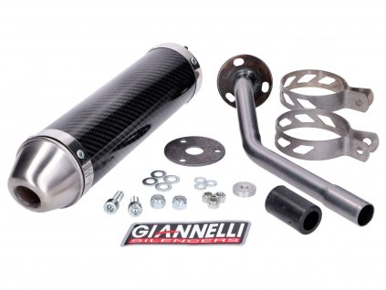 GI-34700HF - silencer Giannelli carbon for Fantic engine 50M, 50E Casa 2T 13-16
