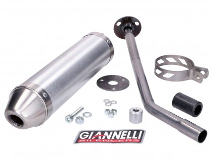 GI-34645HF - Rear silencer Giannelli aluminum for Aprilia RX-SX 50 Bj.2006 (Piaggio engine)