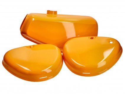 49097 - fuel tank with side cover orange for Simson S50, S51, S70