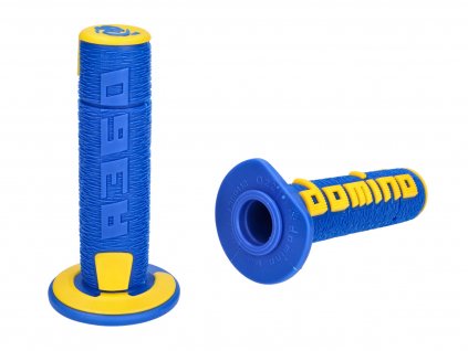 49029 - handlebar grip set Domino A360 Off-Road blue / yellow