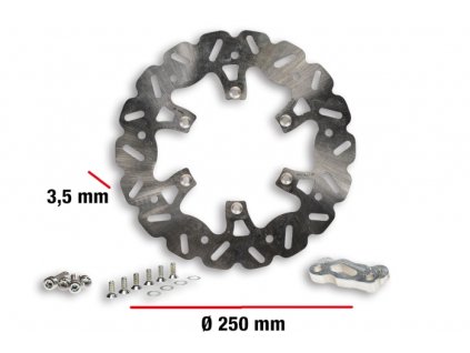 Brzdový kotouč Malossi Whoop Oversize přední 250mm, Gilera Runner SP (06-)