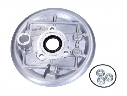 170.0501 - rear brake base plate Polini for Vespa 50 N, S, ET3 Smallframe 50-125cc