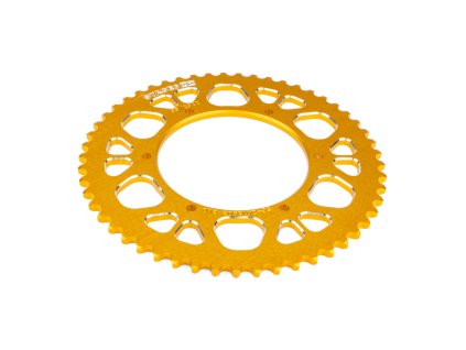 Rozeta 53z - 420 Stage6 alu CNC žlutá Aprilia SX 50