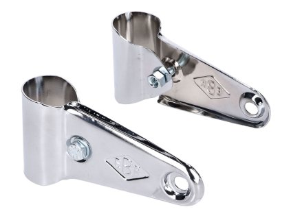 344496 drzaky svetla dlouhy typ 40mm chrom moped mokick