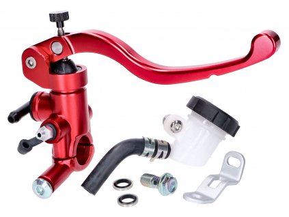 48943 - front brake master cylinder radial, w/ external brake fluid reservoir, red for 22mm handlebar