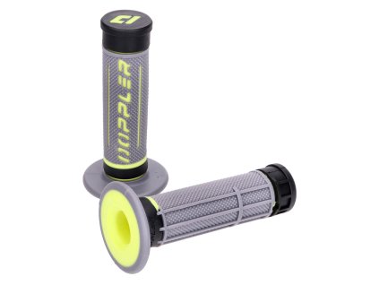 Gripy Doppler Grip 3D šedá / černá / neon žlutá