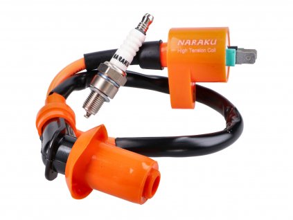 KIT.E.44137 - ignition upgrade kit Naraku ignition coil and spark plug iridium for GY6 139QMB