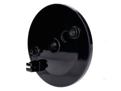 Štít / kryt zadní brzdy bez otvoru pro brzdový spínač, černý, Simson S50, S51, S70, KR51, SR4-1 Spatz, SR4-2 Star, SR4-3 Sperber, SR4-4 Habicht